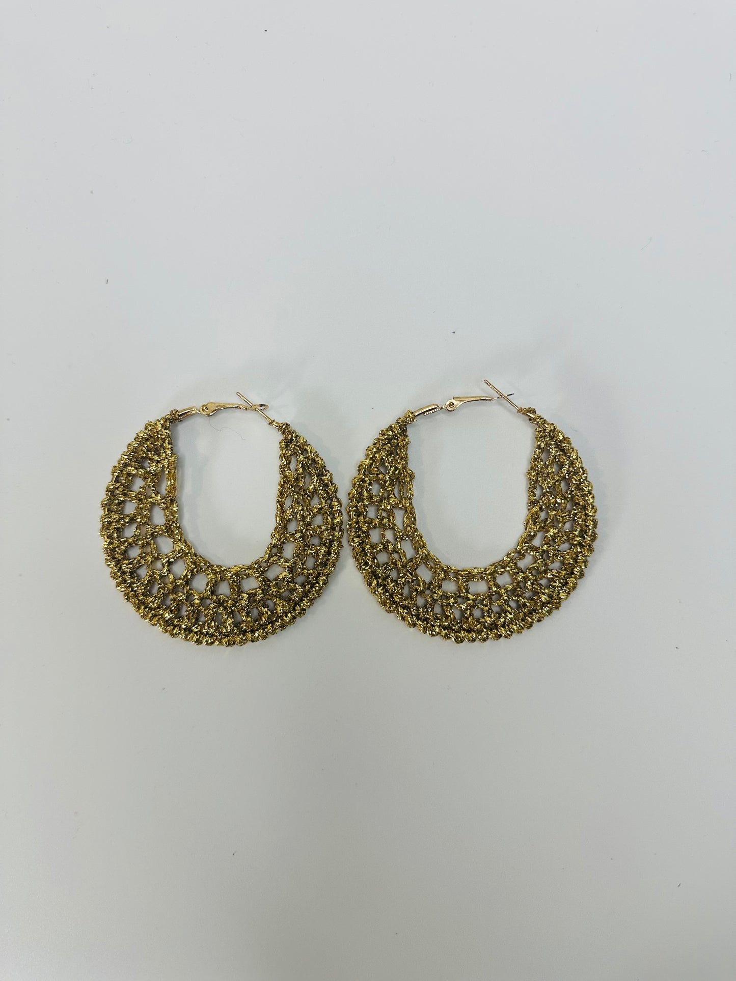 Gold Crochet Earrings