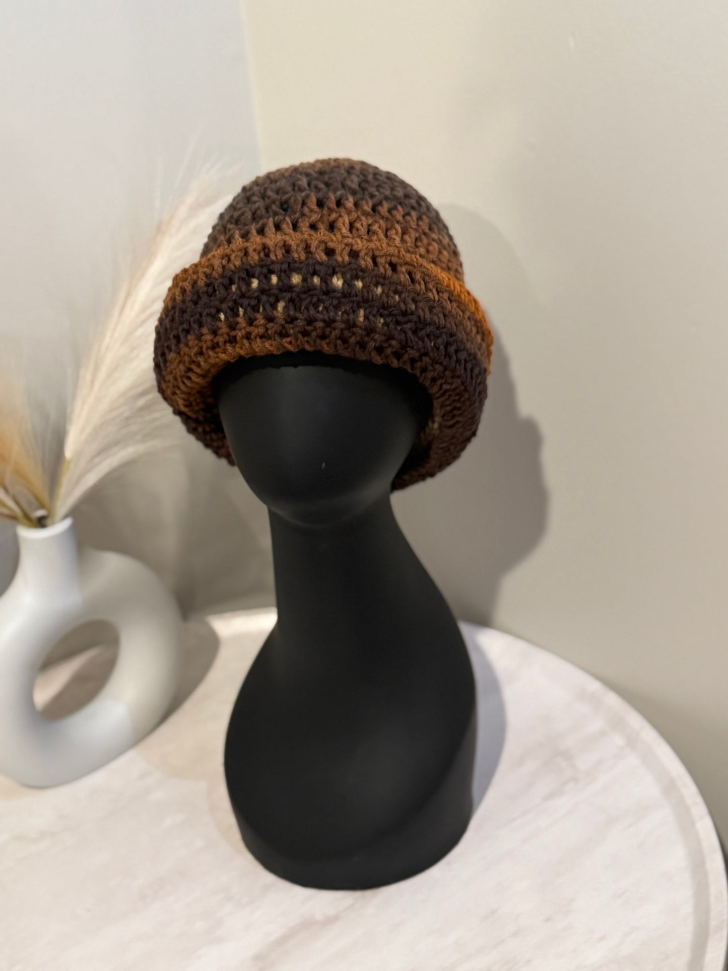 Ombré brown Ski mask/beanie