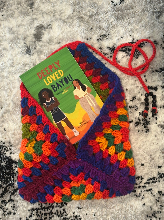 Rainbow medium book sleeve