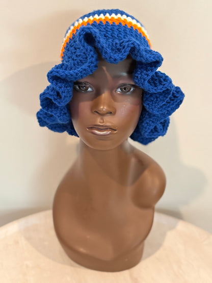 Knicks inspired wavy brim hat