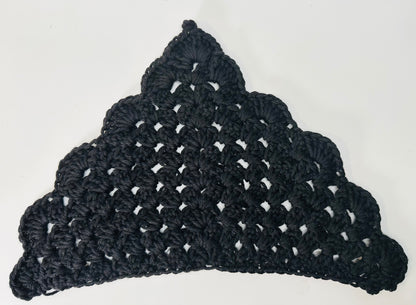 Crochet Bandanna (Black)