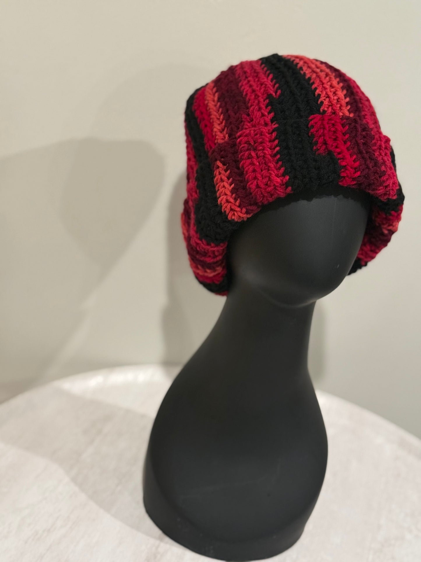 Crochet toboggan