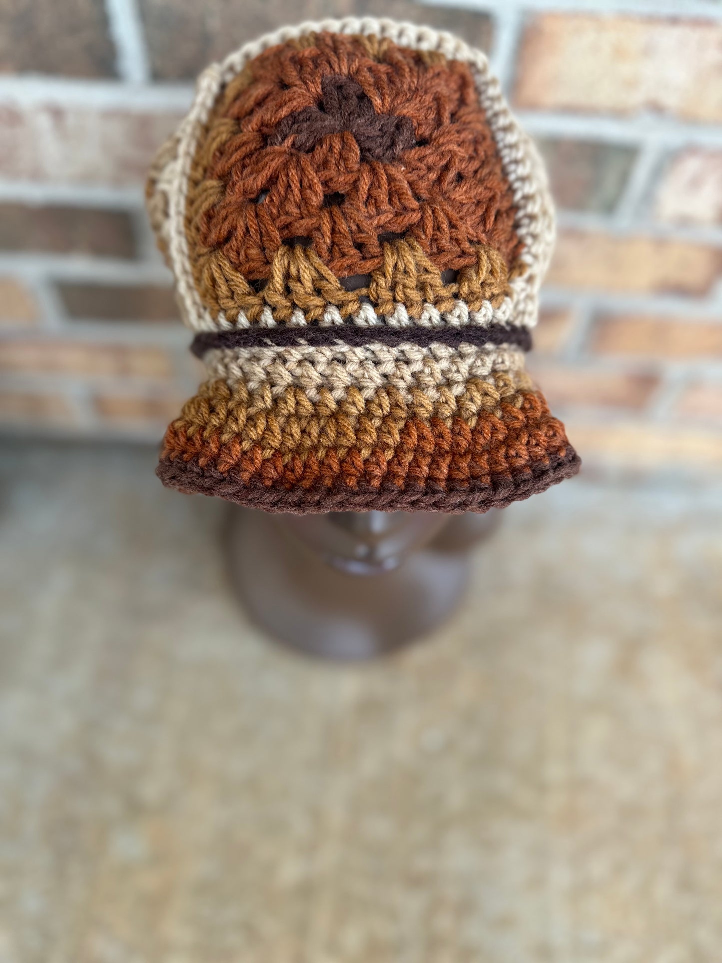 Shades of brown bucket hat