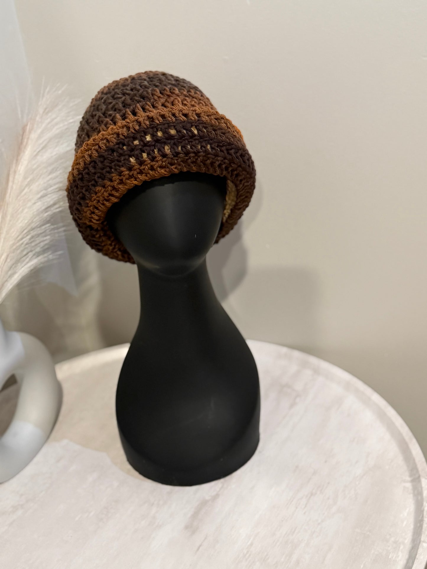 Ombré brown Ski mask/beanie